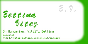 bettina vitez business card